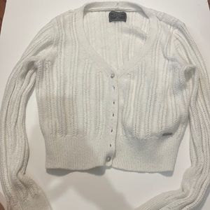 Abercrombie Fitch white cardigan XS